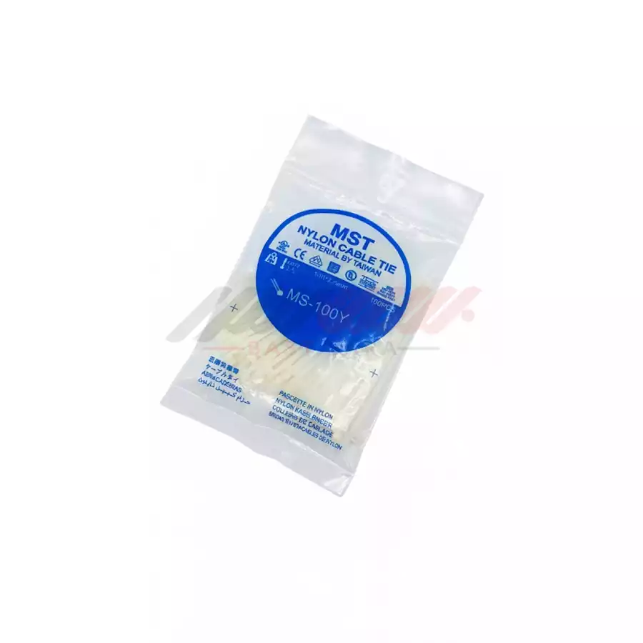 بست کمربندی 100.2.5 سفید MST